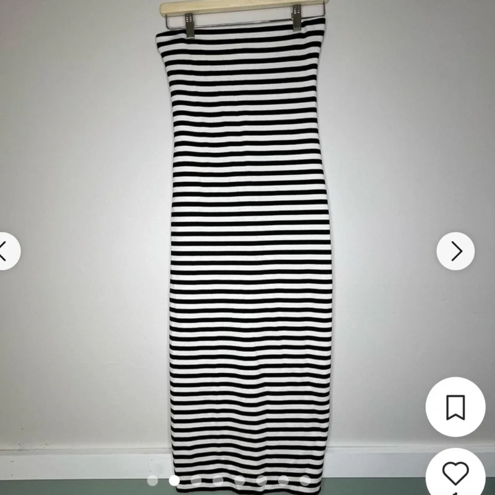 Chic Black and White Striped Dress - Picture 3 of 10